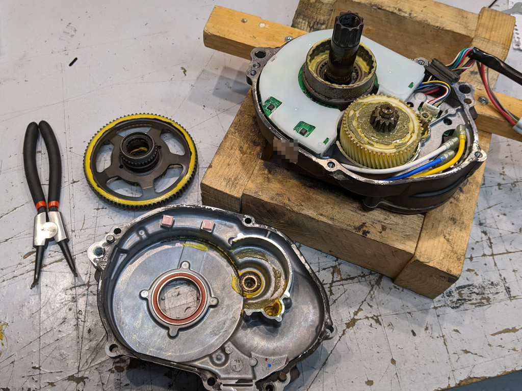 Moteur Yamaha PW-X ouvert