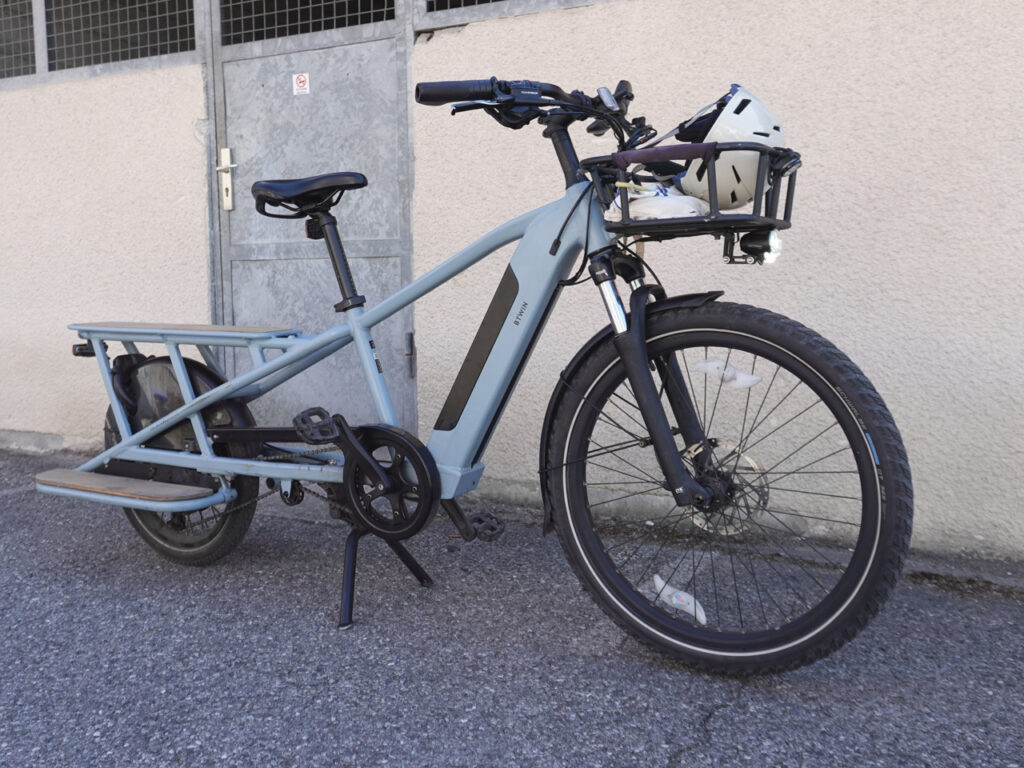 Vélo cargo longtail Décathlon R500e